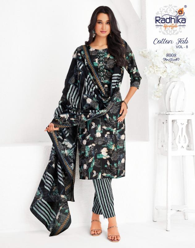 Radhika lifestyle cotton fab vol-8 cotton kurti wholesale